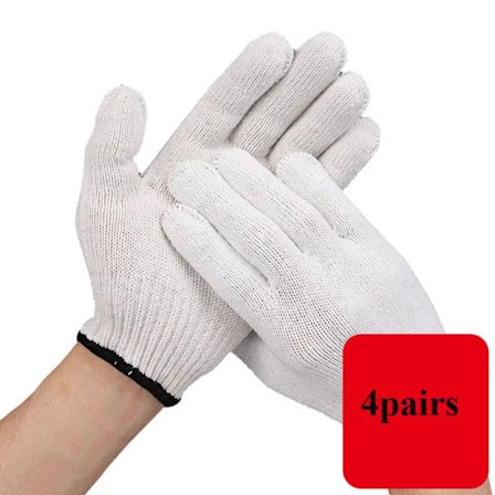 1/2/3/4/5 par Arbetshandskar BBQ Handskar 4 PAR 4 PAR