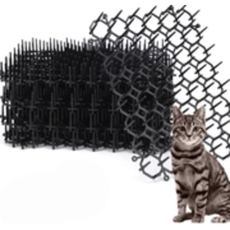 12-pack kattavvisande matta med spikar, plastmatta för trädgård_max