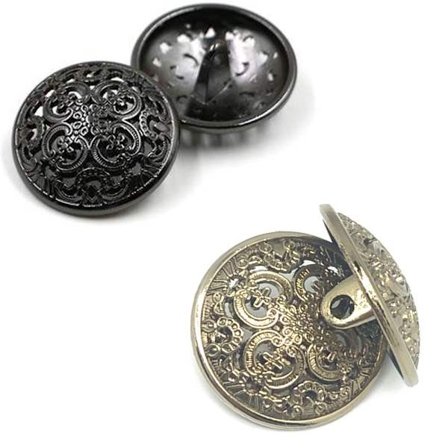 Rund formet knappskaft Rund knapp metallknapp