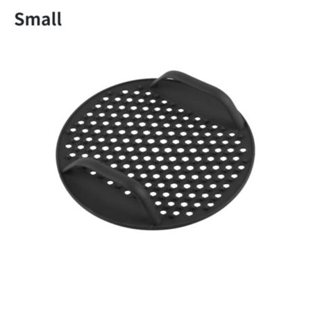 Återanvändbara Air Fryer Liners Non-Stick Silikon Pad Mat Korg svart L