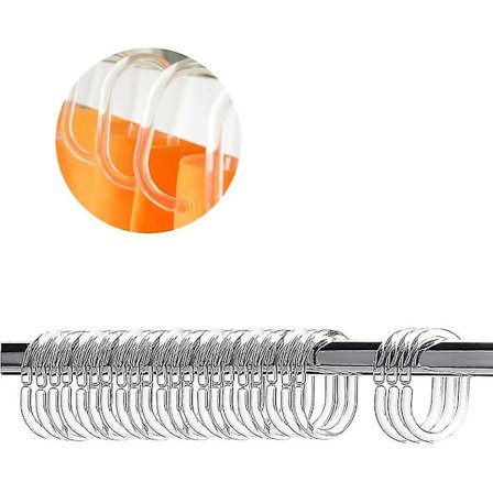 Duschdraperi Öglor Duschdraperi Ringar, 24 Stycken Duschringar