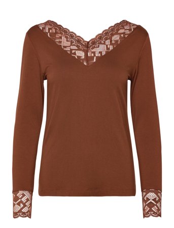 Cream | Crtrulla Ls Lace T-Shirt | L