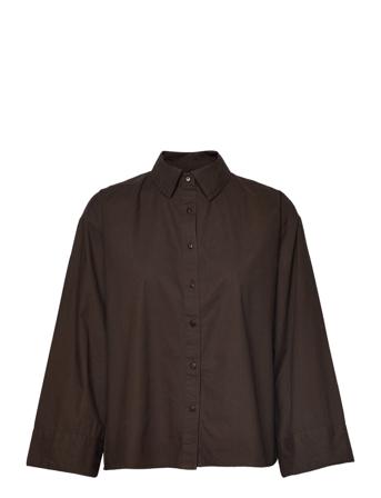 Alicemw Shirt Pitkähihainen Paita Ruskea My Essential Wardrobe