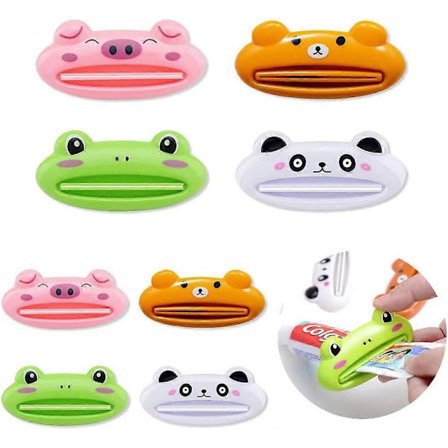 8 STK Tandpasta Tube Klemmer Tandpasta Klemmer Anti Spild Tube Klemmer Tandpasta Tube Klemme Tube Pres Tom Tandpasta Tube Opruller Tandpasta T