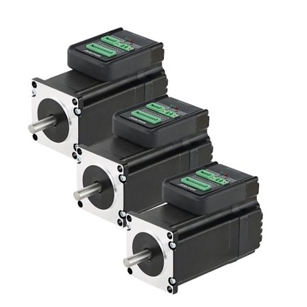 Nema23 Sluten Loop Servomotor, 2,2 Nm Hållmoment, 200 kHz Pulsfrekvens,3 set