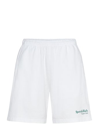Sporty & Rich Play Tennis Gym Short - White - L