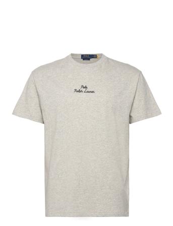 Classic Fit Logo Jersey T-Shirt Tops T-shirts Short-sleeved Grey Polo Ralph Lauren