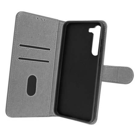 AVIZAR Plånbok och Videoställ Fodral till Samsung Galaxy S23 - Grå - Chesterfield