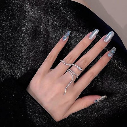 Naturlig Diamant Justerbar Stapelbar Ring