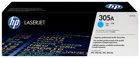 HP 305A cyan LaserJet-tonerkassett, original, 884962772362