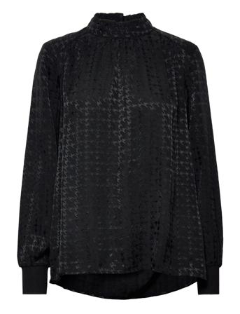 Fqstunning-Blouse Bluse Langærmet Sort FREE/QUENT