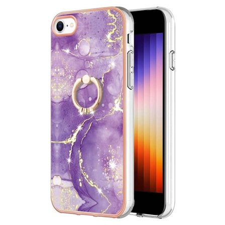 Marble design iPhone SE (2022) / iPhone SE 2020 / iPhone 7 cover - Lilla Marmor