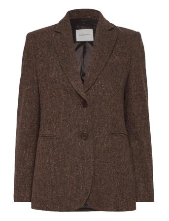 Brette Designers Belted Blazers Brown Andiata