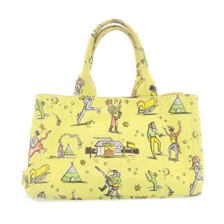 Prada Vintage, Pre-hourd the road Geel, Dames, Maat:ONE Size