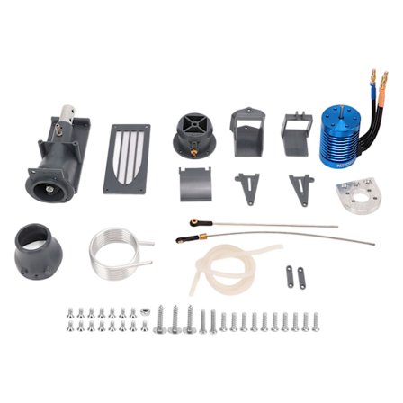 RC-veneen potkuripropulsori työntösuihkumoottori 540 harjaton moottori jäähdytysripaputkisarja