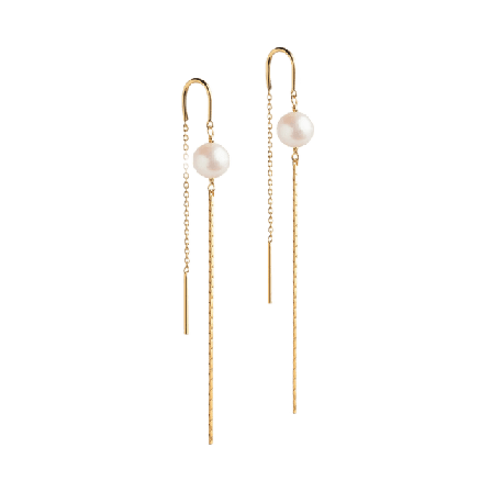 ENAMEL Copenhagen Earring, Aga Pearl Örhängen Dam Guld ONESIZE