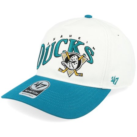 47 Brand - Bílá adjustable Kšiltovka - NHL Wave '47 Hitch White/Teal Adjustable @ Hatstore