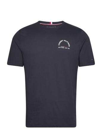 Shadow Hilfiger Reg Tee T-shirts Short-sleeved Blå Tommy Hilfiger*Betinget Tilbud