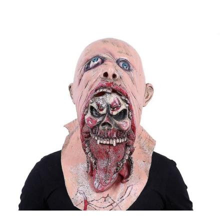 Halloween-masker Zombie Master Skull Walker Skrämmande skräckmask för Cosplay-festdräkt