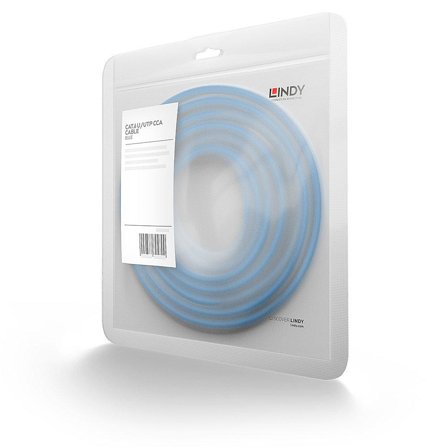 Lindy U/UTP PatchCord Cat6. CCA. Blue. 0.3m Factory Sealed