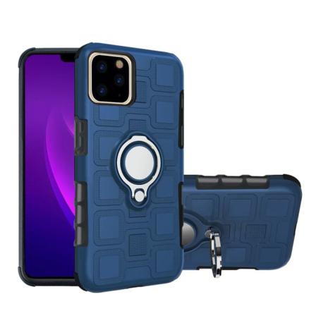 Iphone 11 Pro Max - Ring Skal - Funkar Med Magnethållare - Mörk Darkblue Mörk Blå