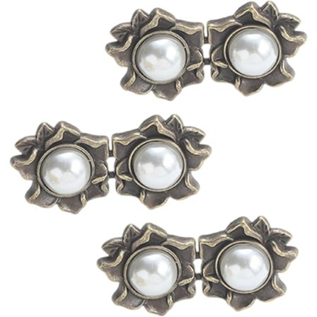 3 st Avtagbara Midjeförlängare Legeringar Midjespännen Justerbara Midjeknappar För Jeans Byxor Kjolar