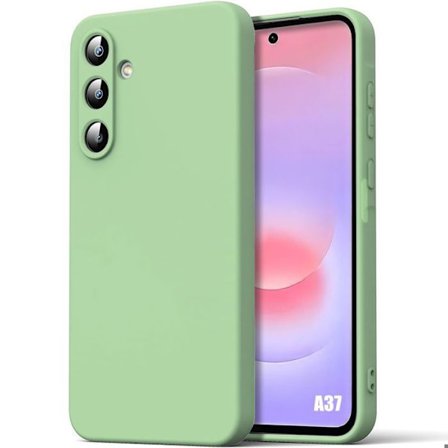 Cover til Samsung Galaxy A37 5G, Ultra Tynd Flydende Silikone Beskyttelse Stødabsorberende - Grøn