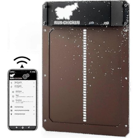 Automatisk hønsehusdør med batteri, lysdetektion, automatisk hønsehusdør - Perfekt