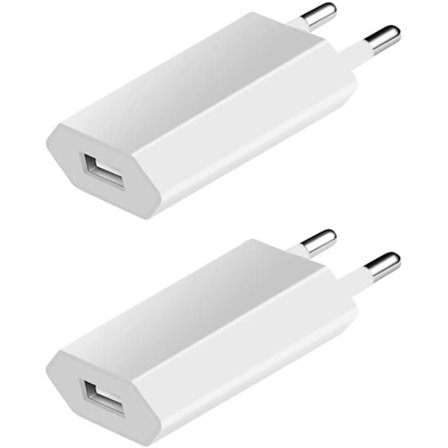 2-pack USB Snabbladdare, USB-kontakt Adapter, Universal Resa US