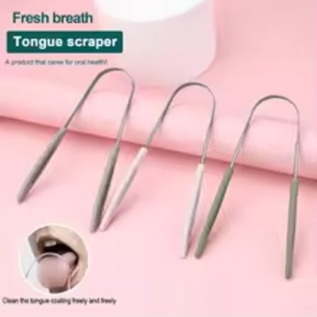3 kpl ruostumattomasta teräksestä valmistettuja kielenkaapimia raikkaan hengityksen puhdistukseen, päällystetty kieli hammasharja suunhoitoon