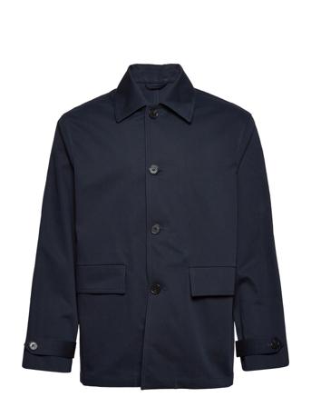 M. York Cotton Coat Tunn Jacka Navy Filippa K