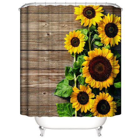 Solros Duschdraperi 150*180 cm(Blommor), Duschdraperi