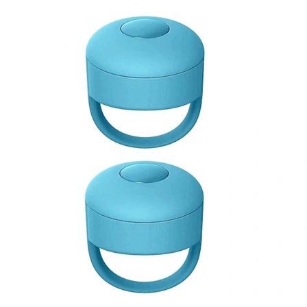 2x Trådløs Bluetooth Fingertupp Video Kontroller Klikker Side Vender Blå