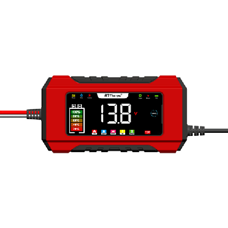 Bilbatteriladdare, 12V 6A Smart Batteri Trickle Laddare Bil 12V Batteriunderhåll Desulfator för Bil Lastbil Motorcykel Gräsklippare Marin