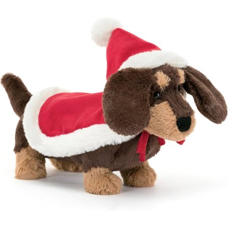Jellycat 15 cm Vinter Varm Ornament - Otto Gravhund Plyslegetøj