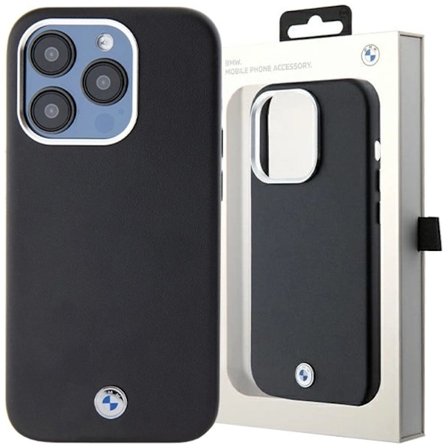 BMW Signature Wrapped Metal MagSafe-deksel til iPhone 15 Pro - svart