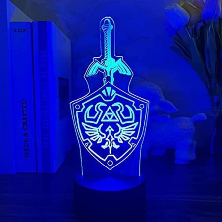 3D Illusion Nattlampa Legend of Zelda Sänglampa Zelda L