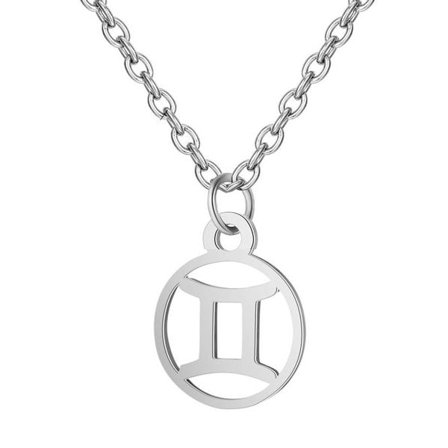 Necklace - Gemini - Zodiac - Stainless steel
