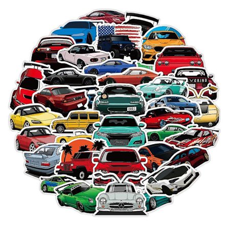 Paket med klistermärken - Bilar