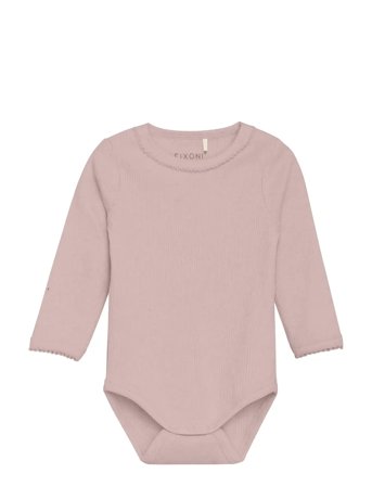 Fixoni Body Ls Melange Rib - Pink - 68