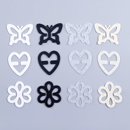 Bh-bandklämmor, 12 st bh-klämmor för ryggen, halkfria bh-bandshållare, Buc