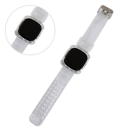 Fitbit Versa 3 cool translucent klockarmband - transparent