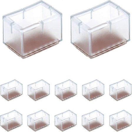 Suorakulmaiset silikoniset tuolin jalan suojukset, lattiasuoja tuolin jaloille