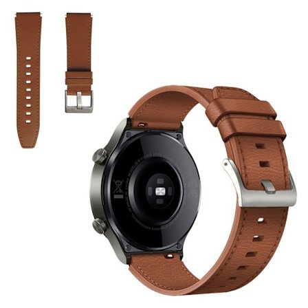 Huawei Watch GT 2 Pro / GT 2 46mm leather watch band - Brown