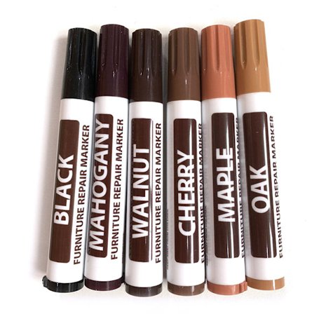 Møbelreparasjonssett Trefargestifter Voksstaver med spissersett for flekker Riper Tregulv Bord Skrivebord Snekker