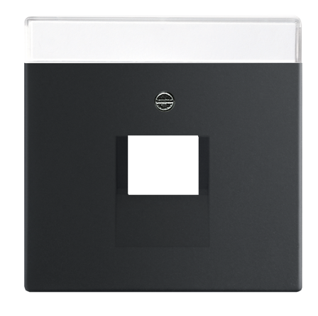 ABB 2CKA001710A3912 Senterplate matt svart, Strømbrytere & vegguttak