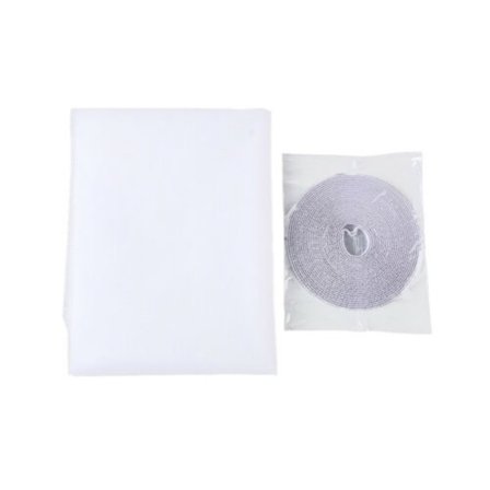 Myggnät för fönster inkl dubbelhäftande tejp 130 cm x 150 cm