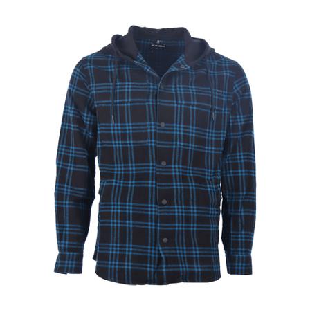 Antony Morato Shirt Over Fit In Cotton Fabric With Hood In Cotton Blend Fabric , Blauw , Heren , Maat: M