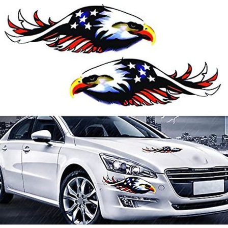 Ørn med amerikansk flagg på vinger klistremerke, DIY bilklistremerke sideklistremerke, for støtfangerklistremerke vindusklistremerke