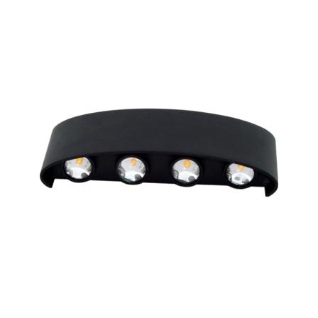 LED-vägglampa 8W Modern vägglampor Vattentät vägglampa Armatur Al